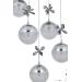 Avizemoda Forde 5'li Power Ledli Kumandalı Modern Lüks Sarkıt Avize, 3 Renk: Sarı-beyaz-gün Işığı - Krom
