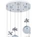 Avizemoda Forde 7'li Power Ledli Kumandalı Modern Lüks Sarkıt Avize, 3 Renk: Sarı-beyaz-gün Işığı - Krom