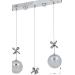 Avizemoda Forde 5'li Power Ledli Kumandalı Modern Yemek Masası Üstü Avize, 3 Renk: Sarı-beyaz-gün Işığı -krom