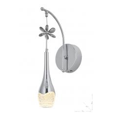 Avizemoda Lale Power Ledli Modern Lüks Duvar Aplik (3 RENK; SARI-BEYAZ-GÜN İŞIĞI) - Krom