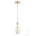 Avizemoda Motta Tekli Ledli Modern Lüks Sarkıt Avize (3 RENK LED; SARI - BEYAZ - GÜN İŞIĞI) - Gold