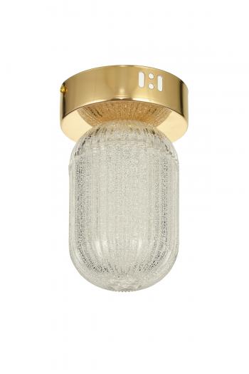 Avizemoda Motta Tekli Plafonyer Ledli Modern Lüks Sarkıt Avize (3 Renk Led; Sarı-Beyaz-Gün ışığı) - GOLD