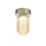 Avizemoda Motta Tekli Plafonyer Ledli Modern Lüks Sarkıt Avize (3 Renk Led; Sarı-Beyaz-Gün ışığı) - Krom