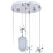 Avizemoda Motta 5'li Power Ledli Kumandalı Modern Lüks Sarkıt Avize, 3 Renk: Sarı-beyaz-gün Işığı - Krom
