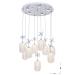 Avizemoda Motta 9'lu Power Ledli Kumandalı Modern Lüks Sarkıt Avize, 3 Renk: Sarı-beyaz-gün Işığı - Krom