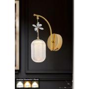 Avizemoda Motta Power Ledli Modern Lüks Duvar Aplik (3 RENK; SARI-BEYAZ-GÜN İŞIĞI) - Gold