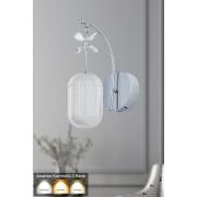 Avizemoda Motta Power Ledli Modern Lüks Duvar Aplik (3 RENK; SARI-BEYAZ-GÜN İŞIĞI) - Krom