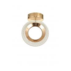 Avizemoda Ribera Tekli Plafonyer Ledli Modern Lüks Sarkıt Avize (3 Renk Led; Sarı-Beyaz-Gün ışığı) - GOLD
