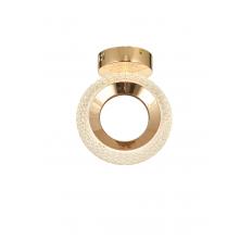 Avizemoda Ribera Tekli Plafonyer Ledli Modern Lüks Sarkıt Avize (3 Renk Led; Sarı-Beyaz-Gün ışığı) - GOLD