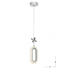 Avizemoda Sessi Tekli Ledli Modern Lüks Sarkıt Avize (3 RENK LED; SARI - BEYAZ - GÜN İŞIĞI) - Krom