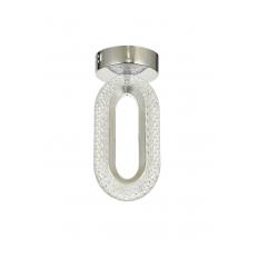 Avizemoda Sessi Tekli Plafonyer Ledli Modern Lüks Sarkıt Avize (3 Renk Led; Sarı-Beyaz-Gün ışığı) - Krom