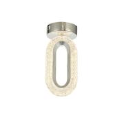 Avizemoda Sessi Tekli Plafonyer Ledli Modern Lüks Sarkıt Avize (3 Renk Led; Sarı-Beyaz-Gün ışığı) - Krom