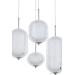 Avizemoda Torino 4'lü Power Ledli Kumandalı Modern Lüks Sarkıt Avize, 3 Renk: Sarı-beyaz-gün Işığı - Krom