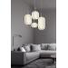 Avizemoda Torino 4'lü Power Ledli Kumandalı Modern Lüks Sarkıt Avize, 3 Renk: Sarı-beyaz-gün Işığı - Krom