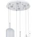Avizemoda Torino 6'li Power Ledli Kumandalı Modern Lüks Sarkıt Avize, 3 Renk: Sarı-beyaz-gün Işığı - Krom