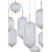 Avizemoda Torino 8'li Power Ledli Kumandalı Modern Lüks Sarkıt Avize, 3 Renk: Sarı-beyaz-gün Işığı - Gold