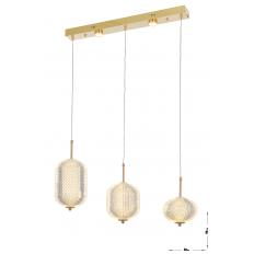 Avizemoda Torino 3'lü Power Ledli Kumandalı Modern Yemek Masası Üstü Avize, 3 Renk: Sarı-beyaz-gün Işığı-gold