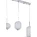 Avizemoda Torino 3'lü Power Ledli Kumandalı Modern Yemek Masası Üstü Avize, 3 Renk: Sarı-beyaz-gün Işığı-krom