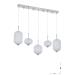 Avizemoda Torino 5'li Power Ledli Kumandalı Modern Yemek Masası Üstü Avize, 3 Renk: Sarı-beyaz-gün Işığı-krom