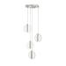 Avizemoda Lovena 4'Lü Ledli Dim. Kumandalı Modern Lüks Sarkıt Avize (3 Renk Led; Sarı-Beyaz-Gün ışığı) - KROM