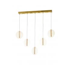 Avizemoda Lovena 3'Lü Ledli Dim Kumandalı Modern Yemek Masası Üstü Avize 3 Renk Led; Sarı-Beyaz-Gün ışığı-Gold