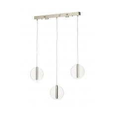 Avizemoda Lovena 3'Lü Ledli Dim Kumandalı Modern Yemek Masası Üstü Avize 3 Renk Led; Sarı-Beyaz-Gün ışığı-Krom