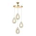 Avizemoda Dali 4'Lü Ledli Dim Kumandalı Modern Akrilik Sarkıt Avize (3 Renk Led; Sarı-Beyaz-Gün ışığı) - GOLD
