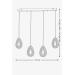 Avizemoda Dali 4'Lü Ledli Dim Kumandalı Modern Yemek Masası Üstü Avize (3 Renk Led; Sarı-Beyaz-Gün ışığı)-GOLD