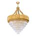 Avizemoda Palmira 60 cm'lik Kristal Taşlı Lüks Avize - (sarı-yaldız renk)