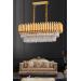 Avizemoda Palmira 75x35 Lik Kristal Taşlı Lüks Avize - (sarı-yaldız)