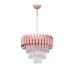 Avizemoda Palmira 40 cm'lik Kristal Taşlı Salon Oturma Odası Lüks Avize - (Rose Gold)