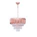 Avizemoda Palmira 40 cm'lik Kristal Taşlı Salon Oturma Odası Lüks Avize - (Rose Gold)