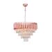 Avizemoda Palmira 50 cm'lik Kristal Taşlı Salon Oturma Odası Lüks Avize - (Rose Gold)