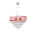 Avizemoda Palmira 50 cm'lik Kristal Taşlı Salon Oturma Odası Lüks Avize - (Rose Gold)