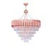 Avizemoda Palmira 60 cm'lik Kristal Taşlı Salon Oturma Odası Lüks Avize - (Rose Gold)