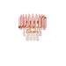 Avizemoda Palmira Prizma Kesim Kristal Taşlı Lüks Aplik - (Rose Gold)