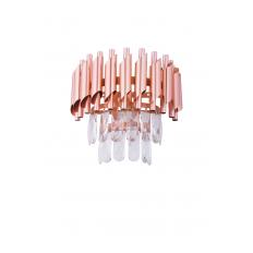 Avizemoda Palmira Prizma Kesim Kristal Taşlı Lüks Aplik - (Rose Gold)