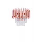Avizemoda Palmira Prizma Kesim Kristal Taşlı Lüks Aplik - (Rose Gold)