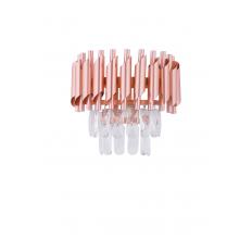 Avizemoda Palmira Prizma Kesim Kristal Taşlı Lüks Aplik - (Rose Gold)