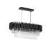 Avizemoda Palmira 75x35 Cm Kristal Taşlı Lüks Yemek Masası Üstü Avize 6'lı - (SİYAH-KROM)