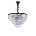 Avizemoda Linsa 65 Cm'lik Kristal Cam Taşlı Lüks Avize - (Siyah)