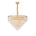 Avizemoda Linsa 65 Cm'lik Kristal Cam Taşlı Lüks Avize - (Sarı Yaldız)