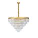Avizemoda Linsa 65 Cm'lik Kristal Cam Taşlı Lüks Avize - (Sarı Yaldız)