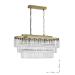 Avizemoda Linsa 70x30 Cm Kristal Cam Taşlı Yemek Masası Üstü Lüks Avize (ESKİTME RENK)