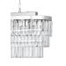 Avizemoda Linsa 70x30 Cm'lik Kristal Cam Taşlı Yemek Masası Üstü Lüks Avize - (gümüş Yaldız)