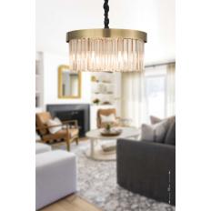 Avizemoda Desina 40 Lık Kristal Taşlı  Avize - (Eskitme Kaplama)