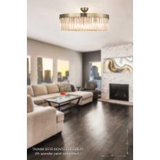 Avizemoda Desina 60'lık Kristal Taşlı Lüks Avize - (eskitme Kaplama)