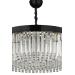 Avizemoda Desina 60'lık Kristal Taşlı Lüks Avize - (siyah)