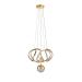 Avizemoda Rumi Tekli Dimmer Kumandalı 3 Renk Ledli (Sarı-Beyaz-Gün Işığı) Modern Sarkıt Avize - Gold
