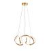 Avizemoda Rumi 35 cm Dimmer Kumandalı 3 Renk Ledli (Sarı-Beyaz-Gün Işığı) Modern Sarkıt Avize - Gold